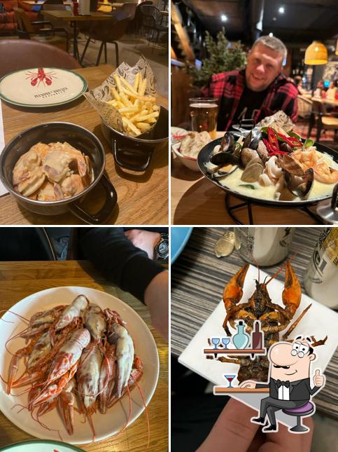 Посмотрите на внутренний интерьер "Клешни и Хвосты"