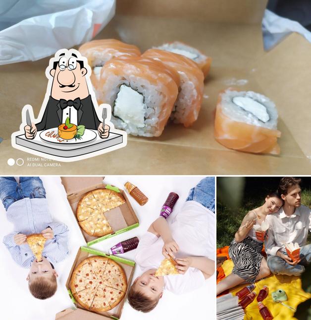 Еда в "Автосуши Автопицца"