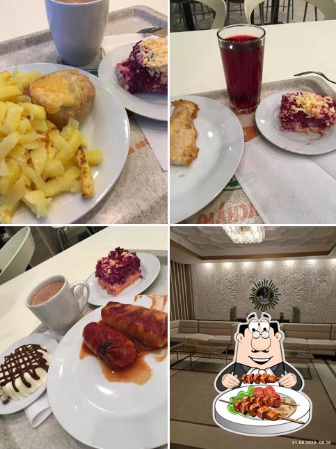 Еда в "Ресторане "Глобус""