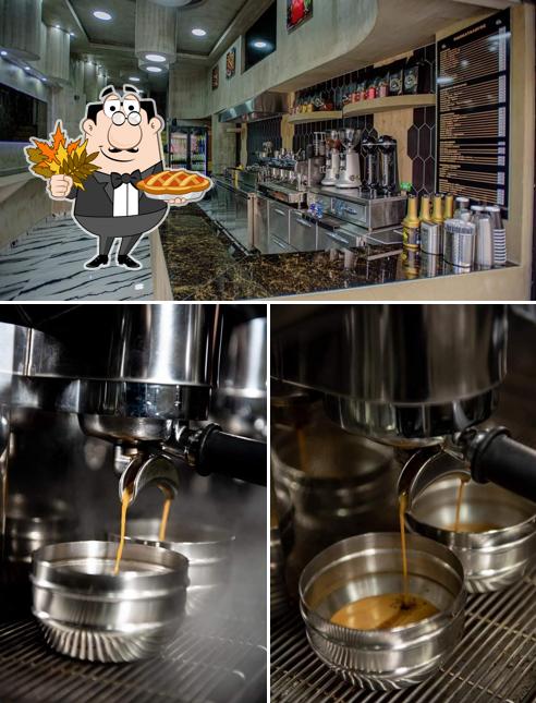 Golden coffee