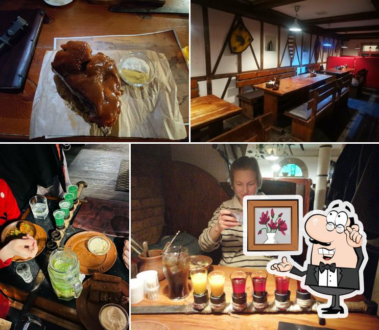 Посмотрите на внутренний интерьер "Таверна Дядя Геральт"