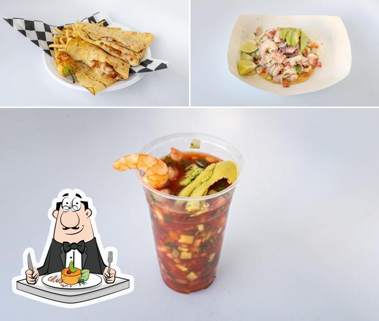 Baja king fish tacos food truck