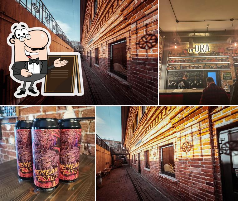 Наслаждайтесь видом , который открывается из "Норы бар крафтового пива"