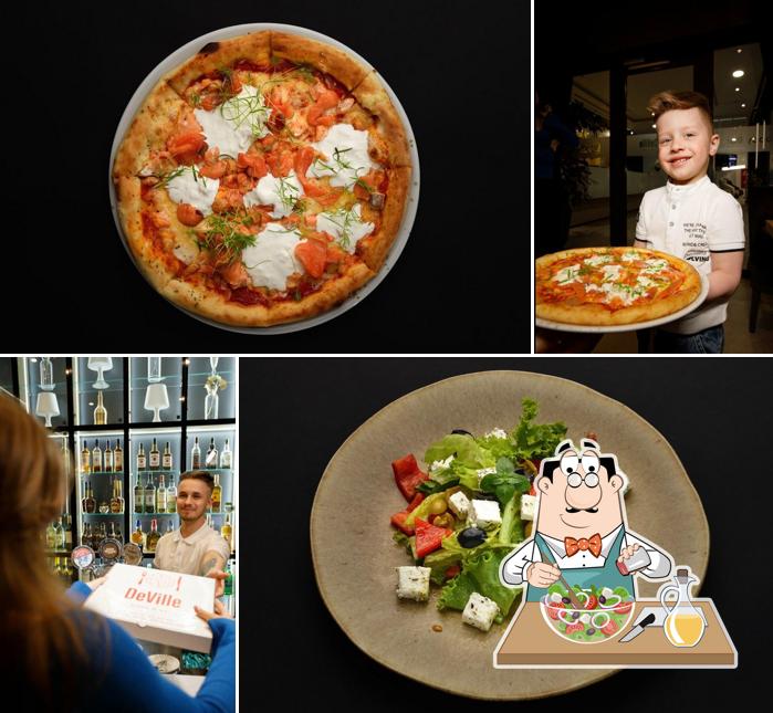 Греческий салат в "DeVille"