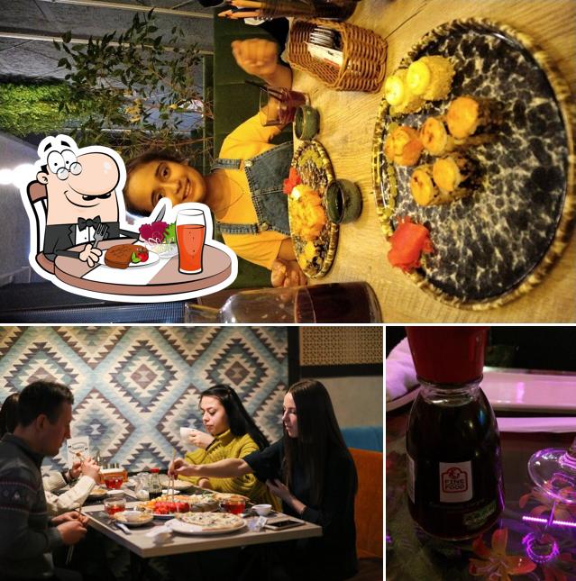 Посмотрите на эту фотографию, где видны столики и пиво в Семейное кафе Типичная Доставка