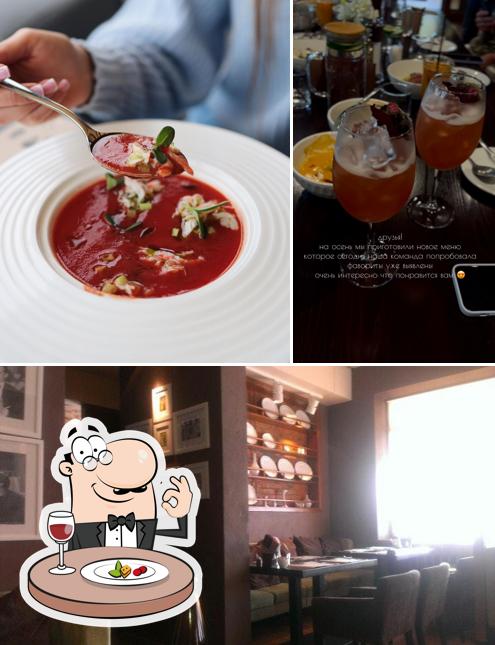 Еда и внутреннее оформление в Луга