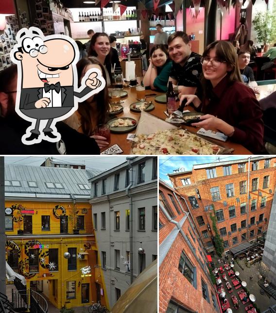 Это снимок, где изображены внешнее оформление и внутреннее оформление в Oversize