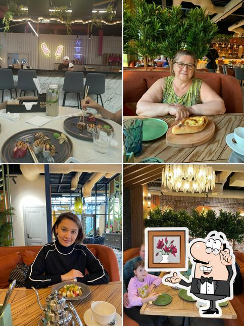 Посмотрите на внутренний интерьер "Город еды"