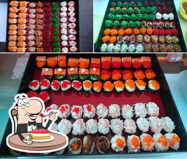 ซูชิ 5 บาท ซื้อ 10 แถม 1อร่อยชิ้นใหญ่เนื้อแน่น หน้าเยอะ Nong Chang
