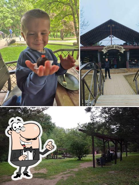 Наслаждайтесь свежим воздухом и видом, открывающемся из "Чайного домика"