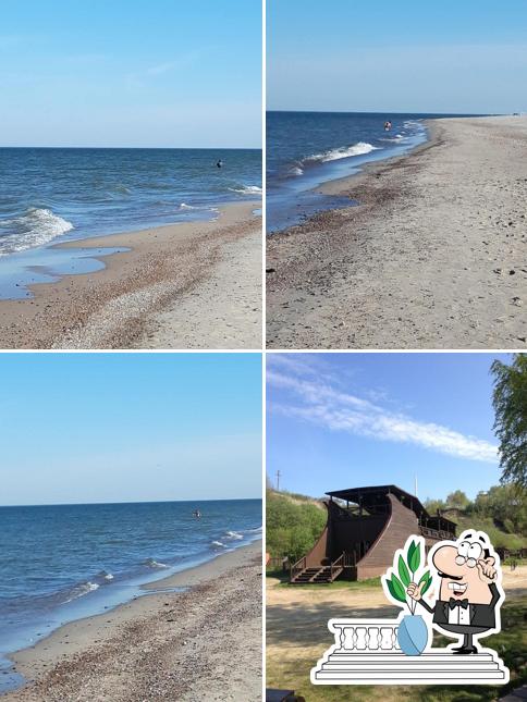 Наслаждайтесь свежим воздухом и видом, открывающемся из "Кафе Галера"