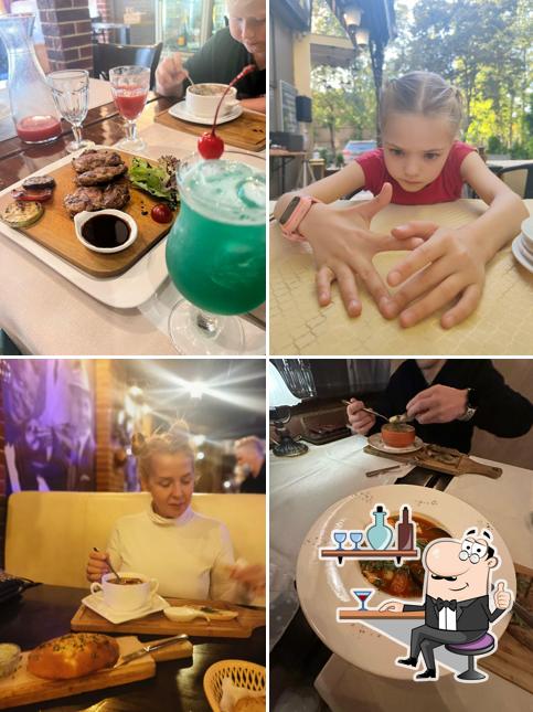 Посмотрите на внутренний интерьер "Пицца Рома"