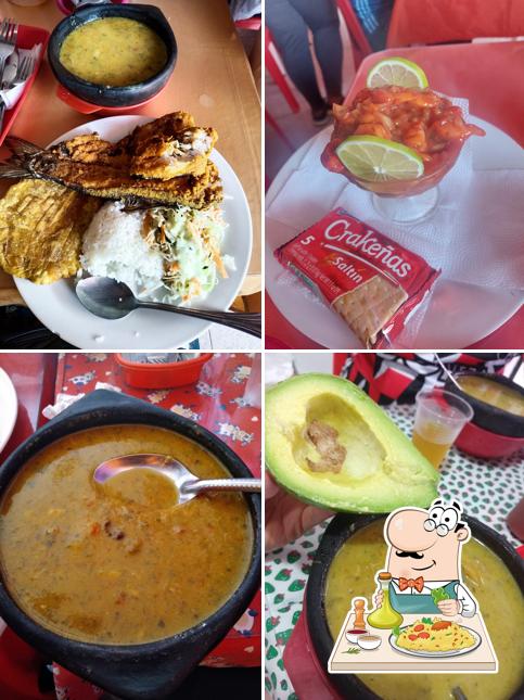 Sancocho de pescado y seviche Boloy
