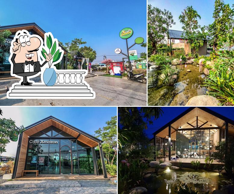 Café amazon สาขาตลาดบางวัว