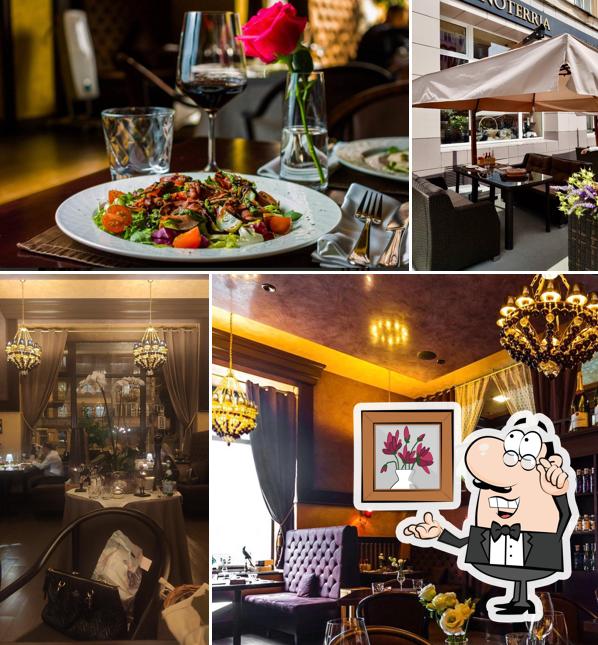 Посмотрите на внутренний интерьер "Винотеррия"