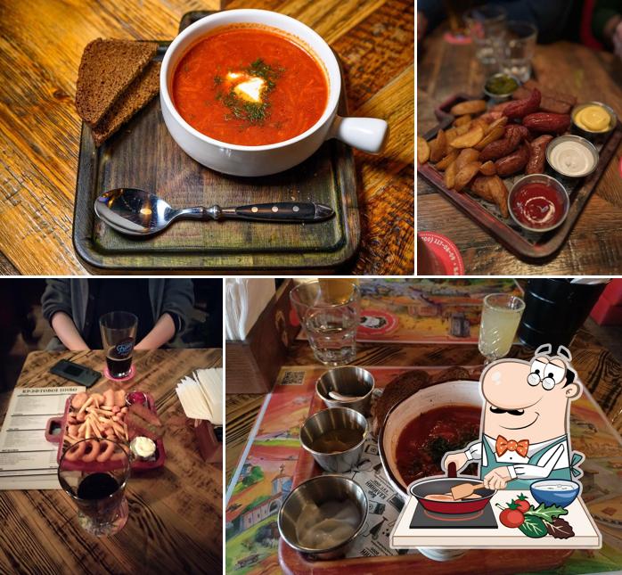 Курица с соусом карри в "Баре Калинине"