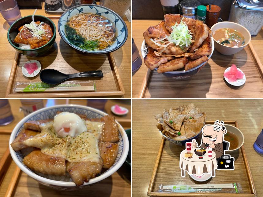 若菜そば＆元祖豚丼屋TONTON