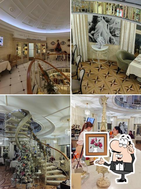 Посмотрите на внутренний интерьер "Ресторана La Rotonda"