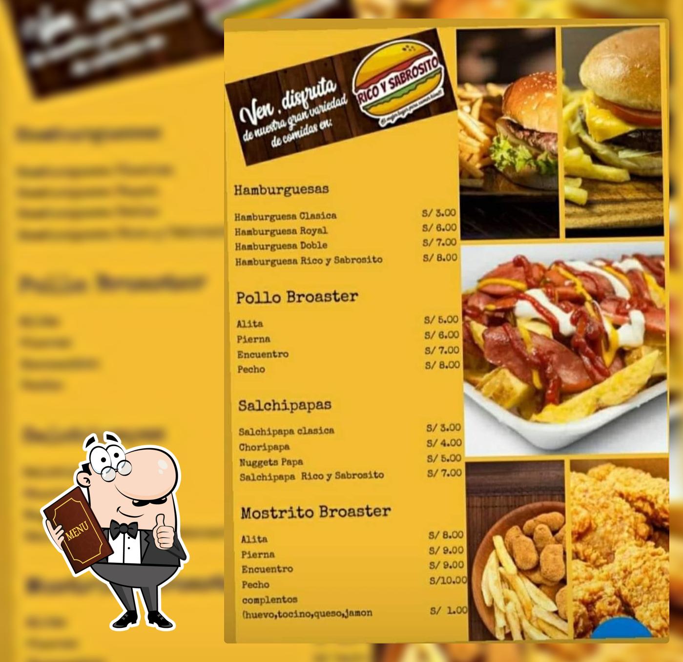 Hamburguesas y Broster Rico y Sabrosito