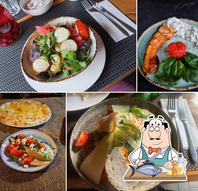 Лосось гриль в "Минасе"