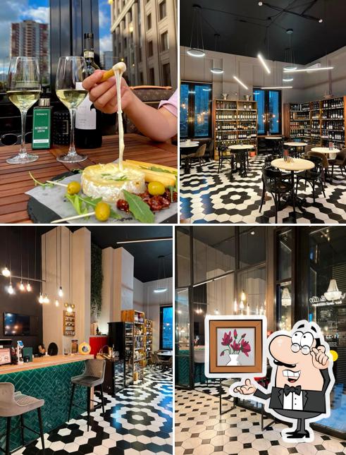 Посмотрите на внутренний интерьер "Wine&Co"