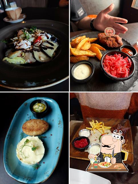 Еда в "Стейке Клуб"