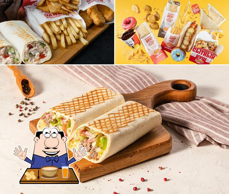 Еда в "Шаверма по-питерски"