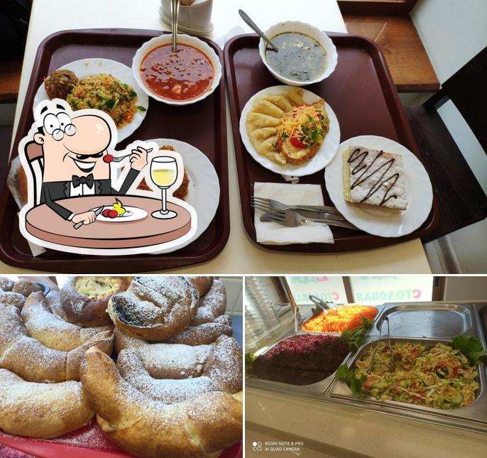 Еда и внутреннее оформление в Столовая