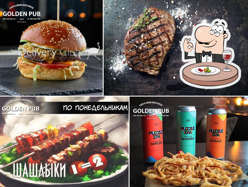 Еда в "Golden Pub"