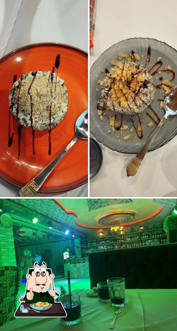 Еда и напитки - все это можно увидеть на этом изображении из 1001 Ночь