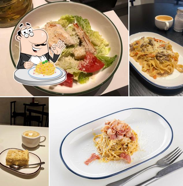 Паста карбонара в "Карбонария бистро"