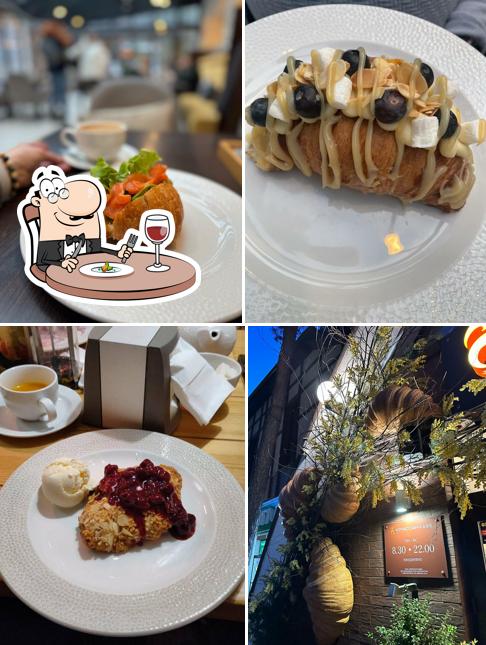 Еда в "Круассане кафе"