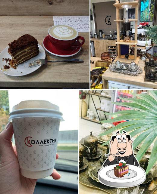 Шоколадный торт в "Коллектив кофе"