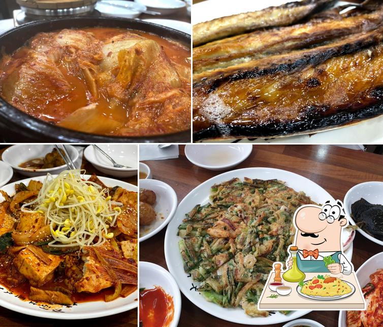 어촌 생선구이 코다리 굴밥