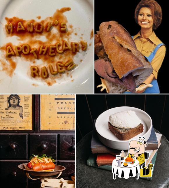 Еда в "Mandy's Apothecary"