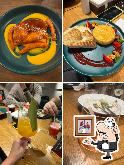 Посмотрите на внутренний интерьер "По чесноку"