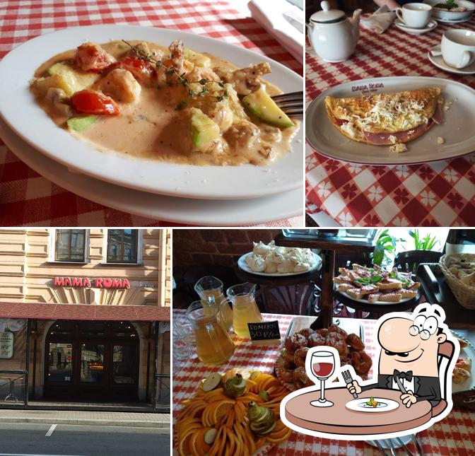 Еда в "Маме Рома"
