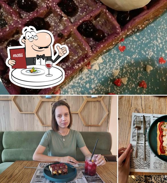 Блюда в "Кафе "Вафли с любовью""