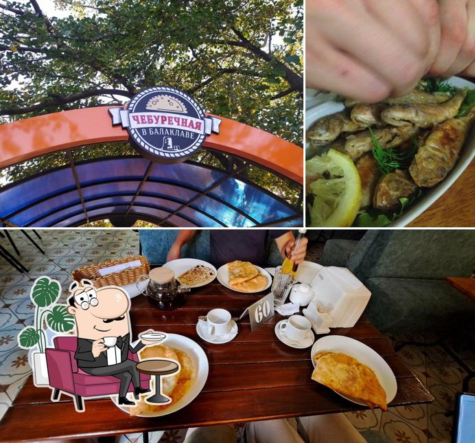 Посмотрите на внутренний интерьер "Чебуречная"