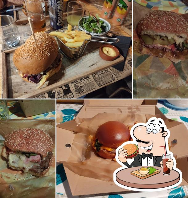 Black cow's burger