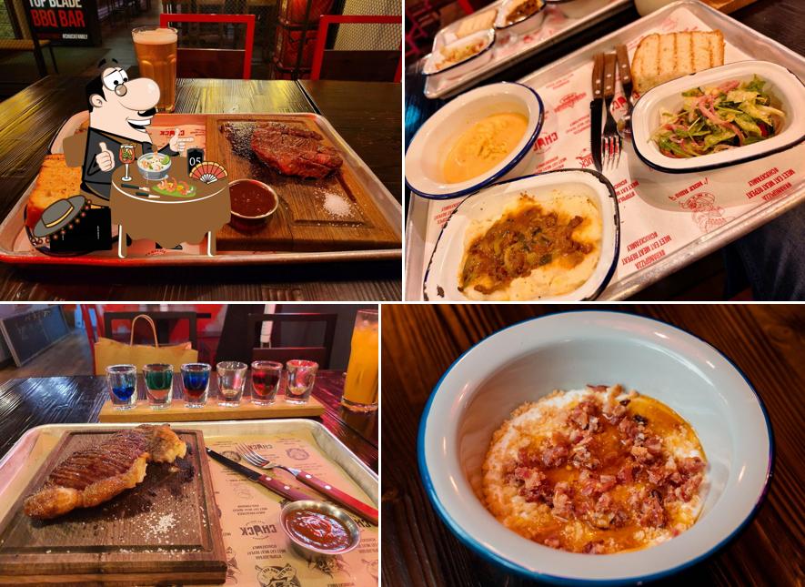 Еда в "Top Blade BBQ Bar"
