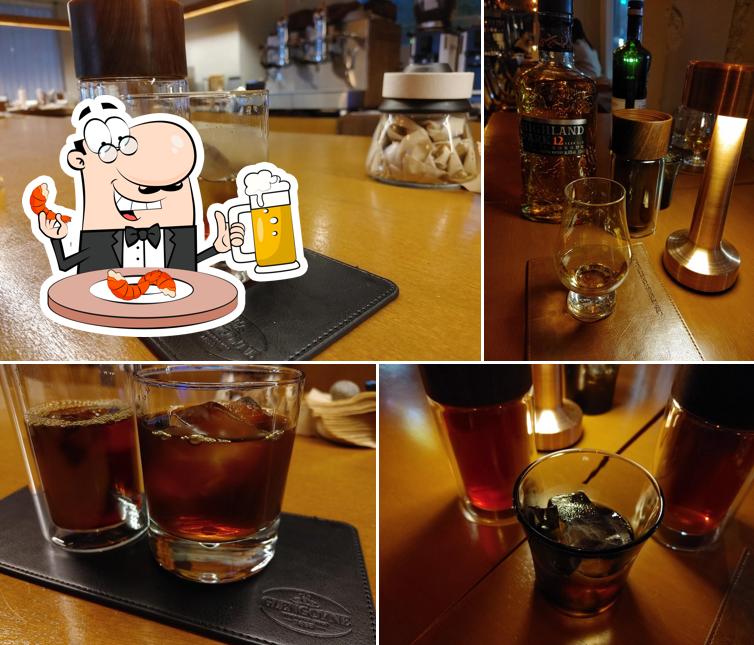 on the bar