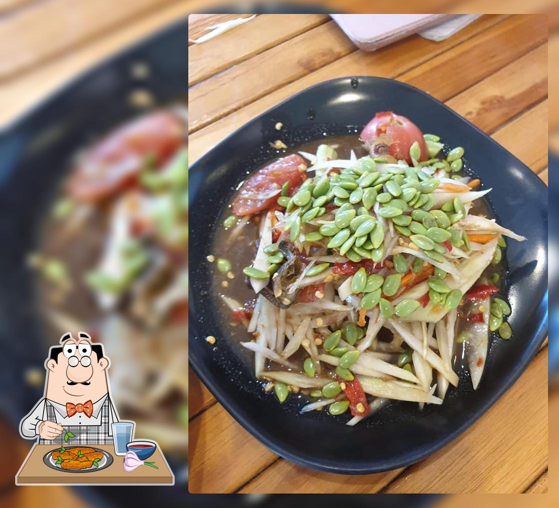 ร้าน ส้มตำ บ้านมีชัย Amphoe Ban Pong