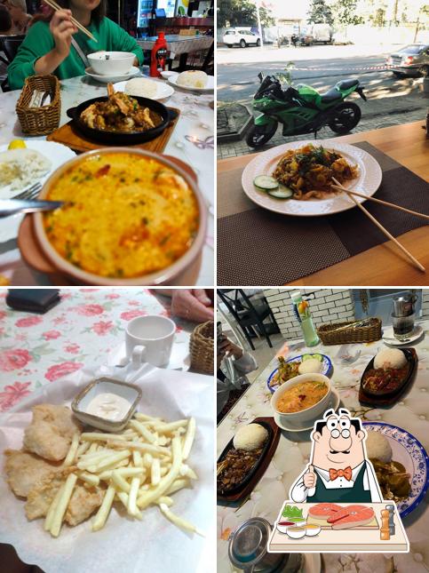 Рыба и картофель фри в "Pho Ханое"