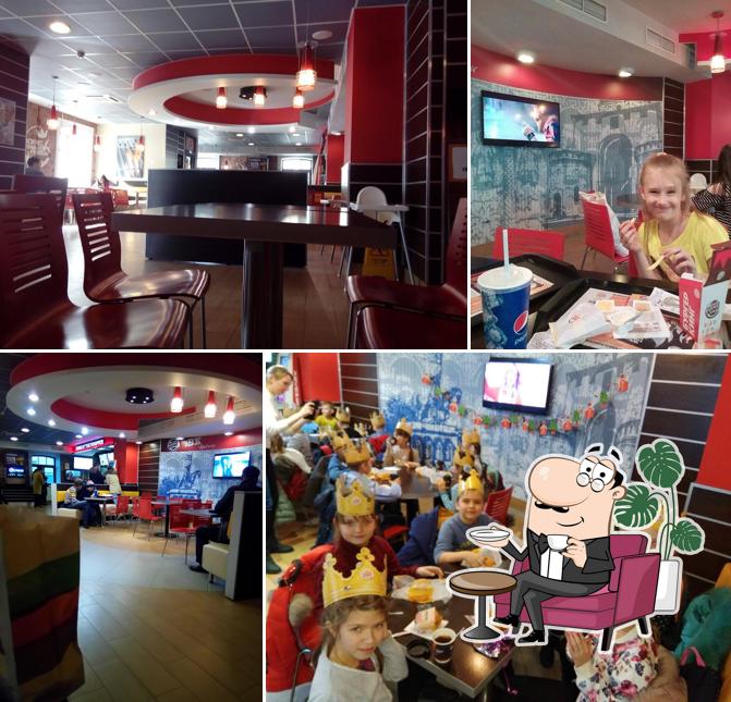 Интерьер "Бургера Кинг"