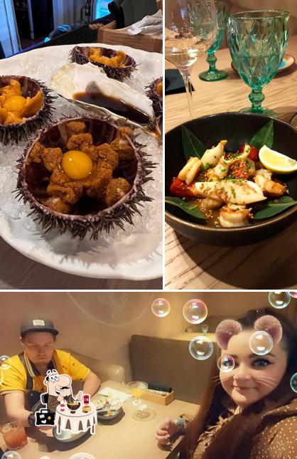 Еда в "Устричном баре Лодка"