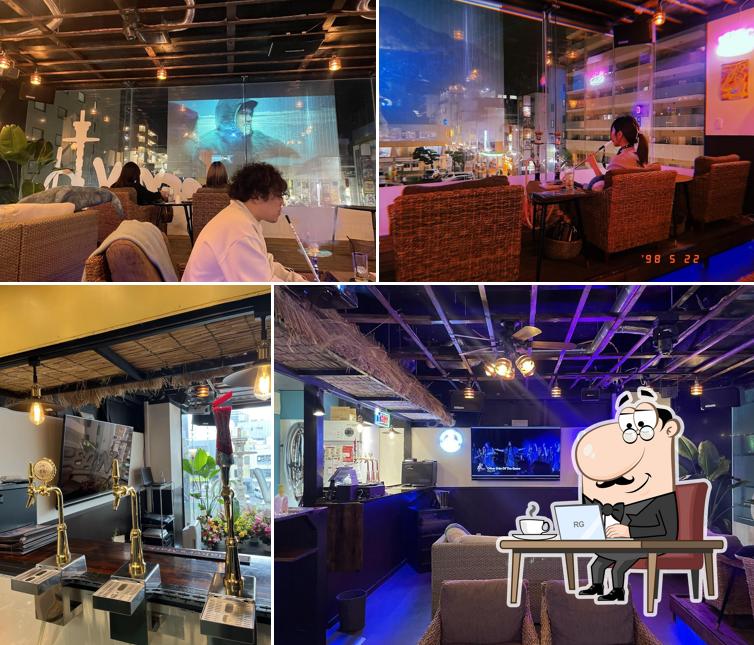 本厚木シーシャ SHISHA&BAR OCEAN (シーシャバー カクテル ミュージックBAR) Honatsugi,hookah,beer,Music lounge,