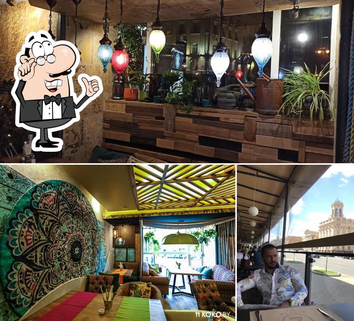 Посмотрите на внутренний интерьер "Шикари"