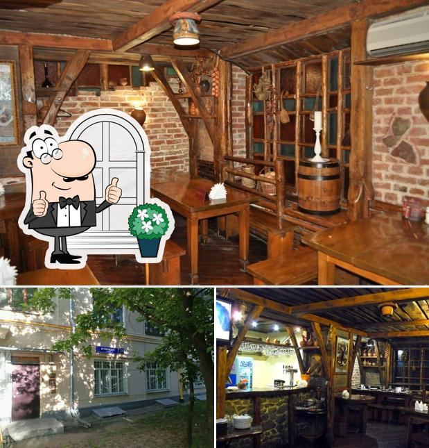 Внешнее оформление и барная стойка в Хинкальный дом