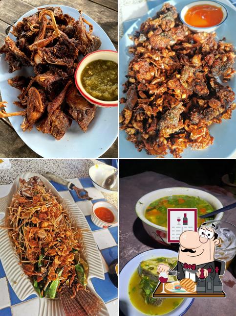 นกกระทาทอดกระเทียมพริกไทย